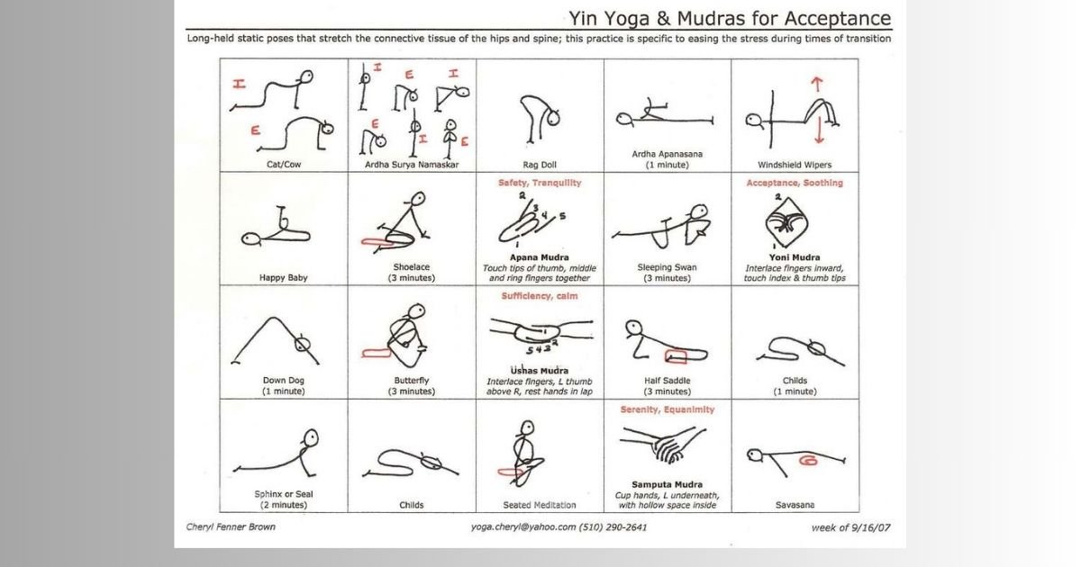 Yin Yoga Sequence